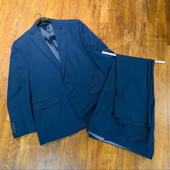 Chaps Suits & Blazers Chaps Small Striped Blue 42r Suit Pants 36x3